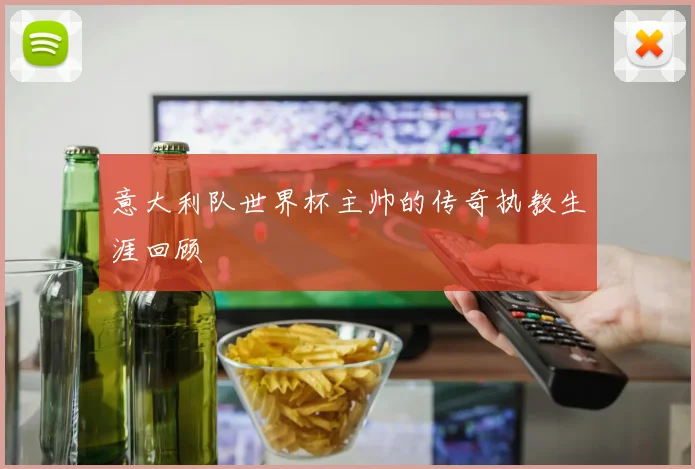 意大利队世界杯主帅的传奇执教生涯回顾
